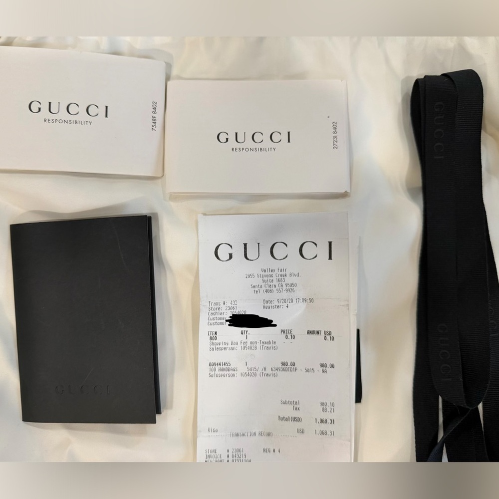 AUTHENTIC GUCCI Pink leather Marmont crossbody bag in small with box & dustbag - Picture 11 of 12